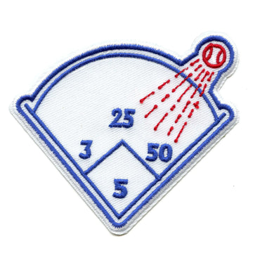 Dodgers Diamond Field Patch Baseball Sports Parody Embroidered Iron-On