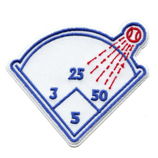 Los Angeles Baseball Patch Homerun Diamond Sports Parody Embroidered Iron On