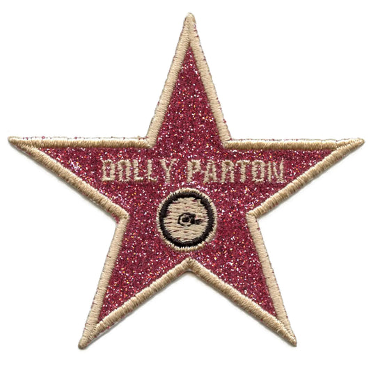 Écusson à paillettes esthétique Dolly Hollywood Star Country Music Iron on