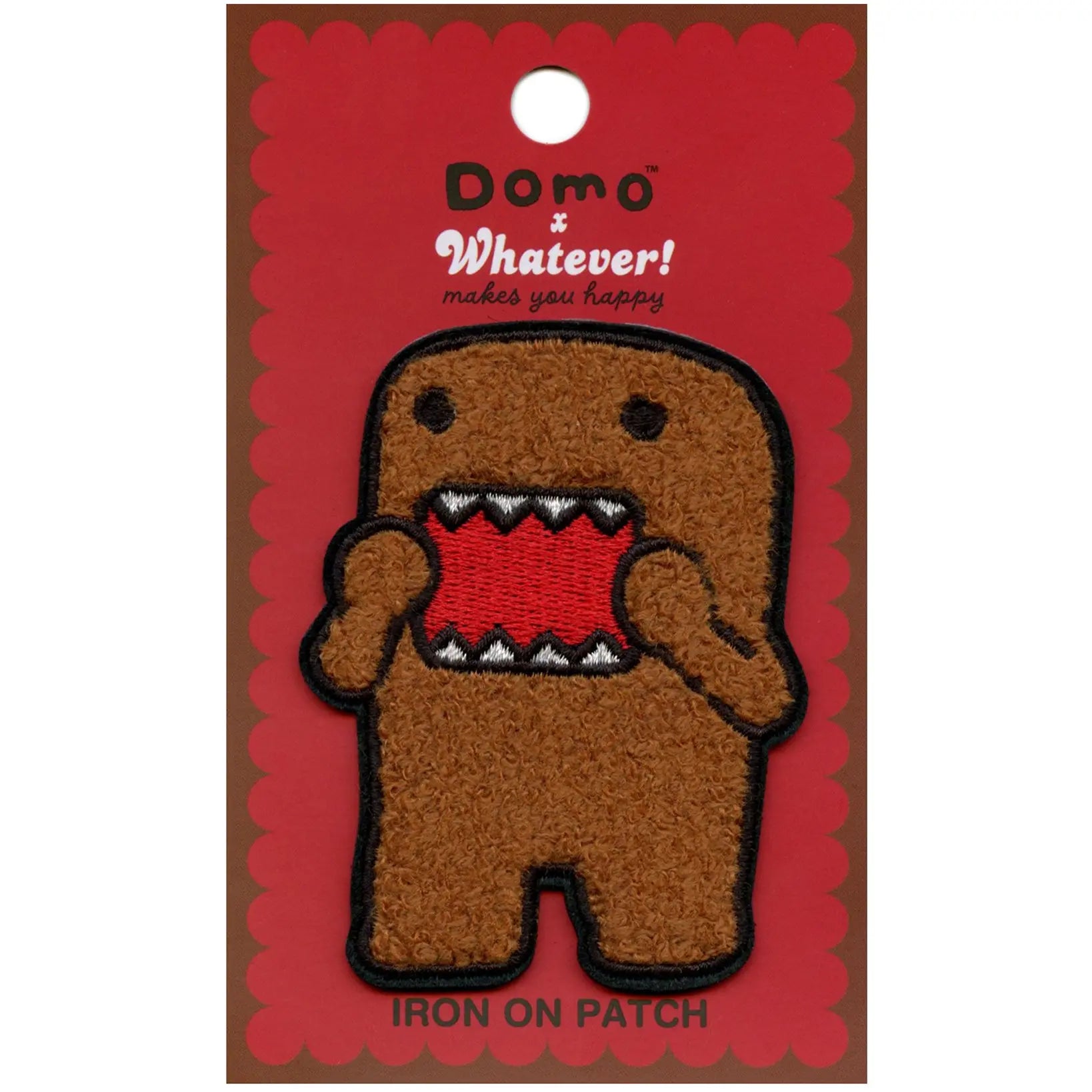 Domo X Whatever Patch  Makes You Happy Chenille Iron On