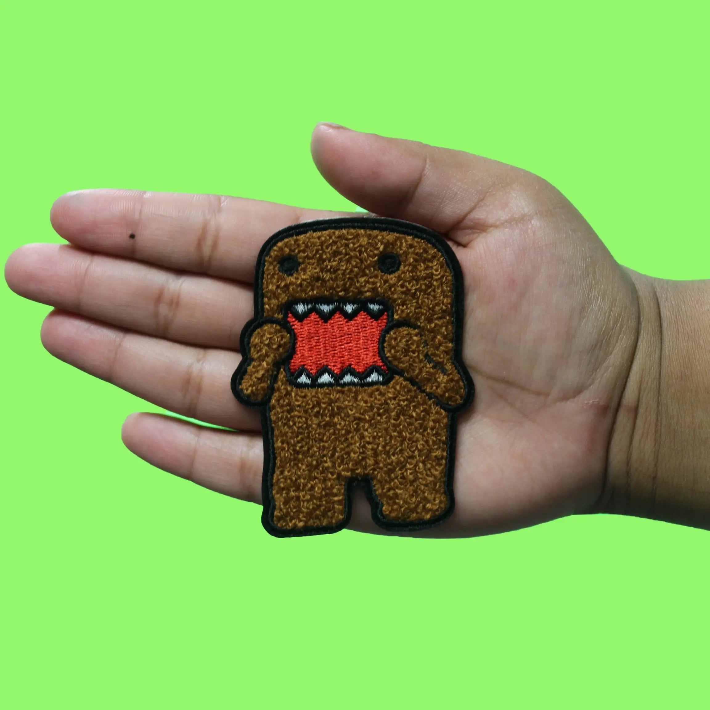 Domo X Whatever Patch  Makes You Happy Chenille Iron On