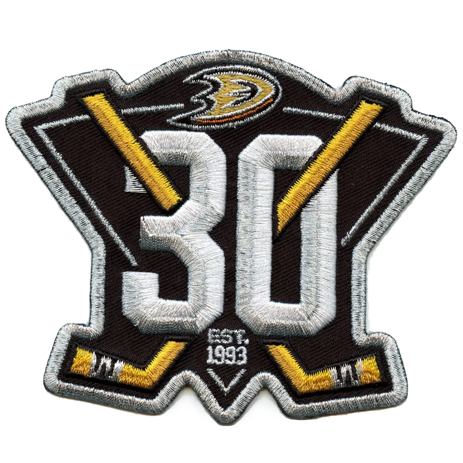2023 Anaheim Ducks Team 30th Anniversary Season Logo Jersey Patch – Patch  Collection