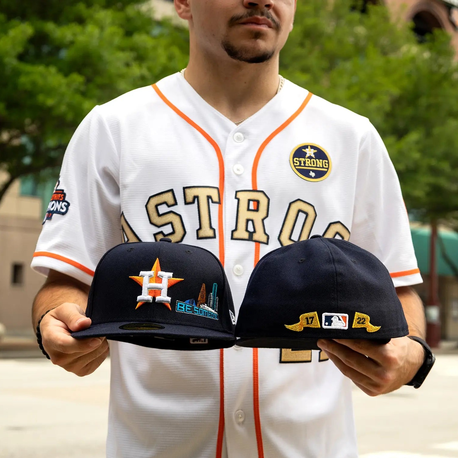 HOUSTON ASTROS Space City Patch Texas Flag Baseball Jersey 