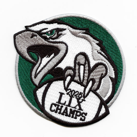 Philadelphia Champions 2025 Patch Football Eagle Embroidered Iron On