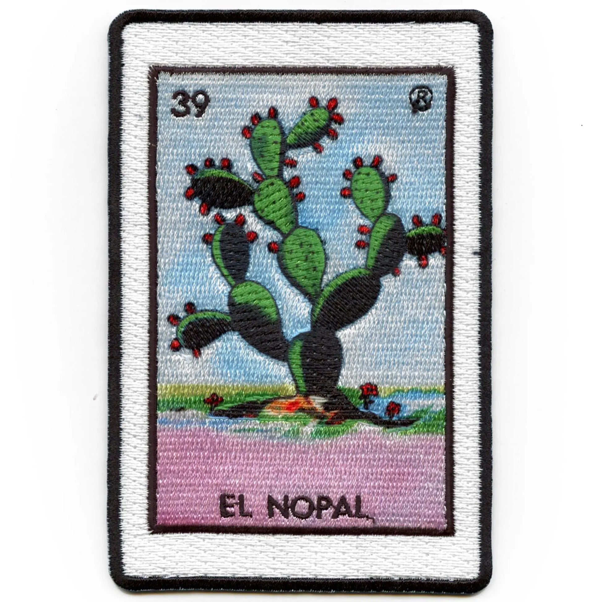 El Nopal 39 Patch Mexican Loteria Card Sublimated Embroidery Iron On