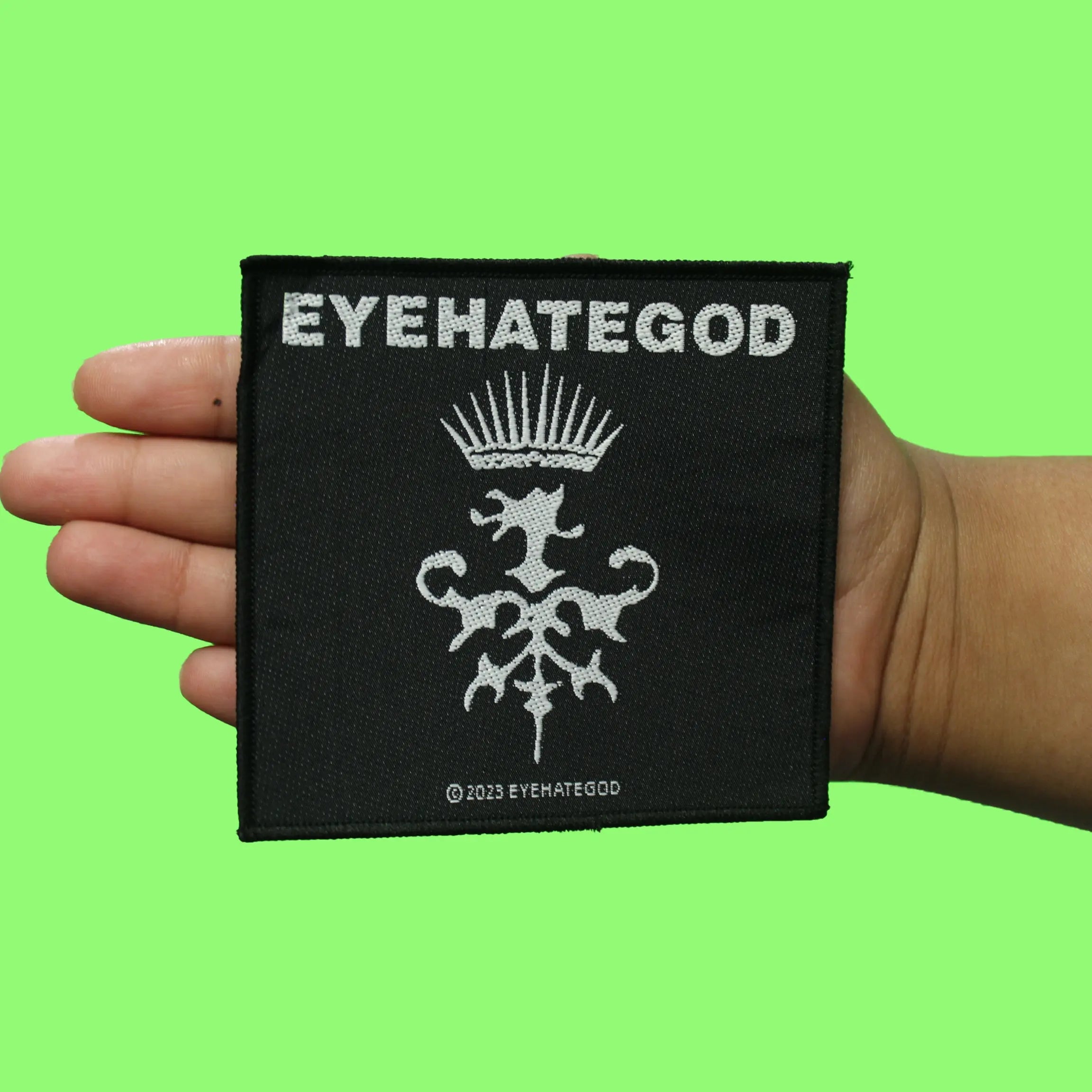 EYEHATEGOD Phoenix Logo Patch Sludge Metal Band Woven Sew On