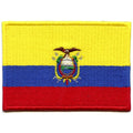 Ecuador Country Flag Patch Hispanic Latino Culture Embroidered Iron On