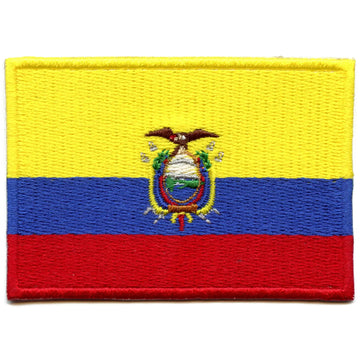 Ecuador Country Flag Patch Hispanic Latino Culture Embroidered Iron On