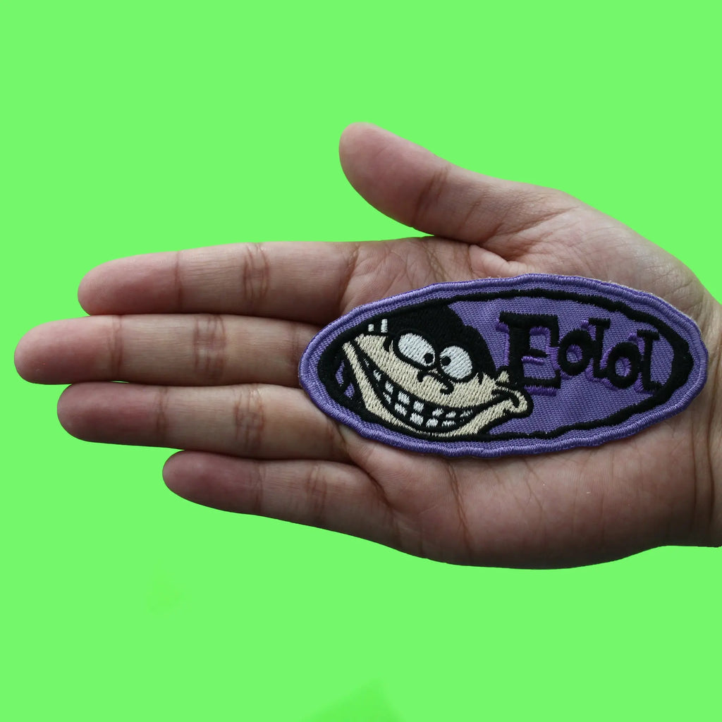 Ed Edd Eddy Patch EDD Portrait Name Cartoon Embroidered Iron On