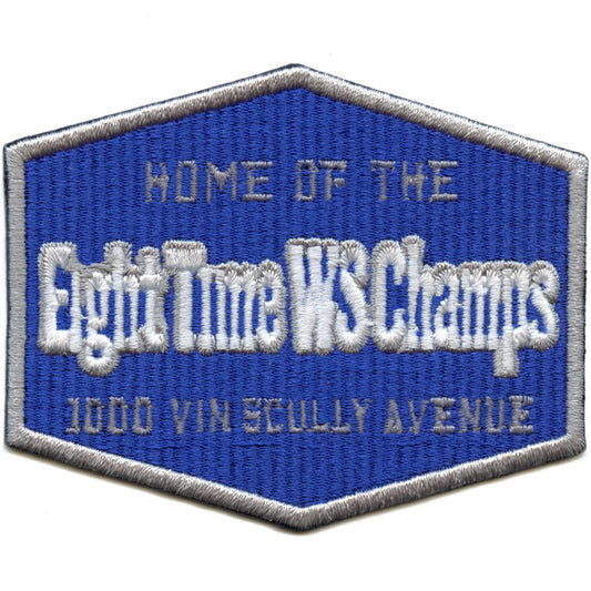 Eight Time WS Champs Patch Los Angeles Home Baseball Embroidered Iron On