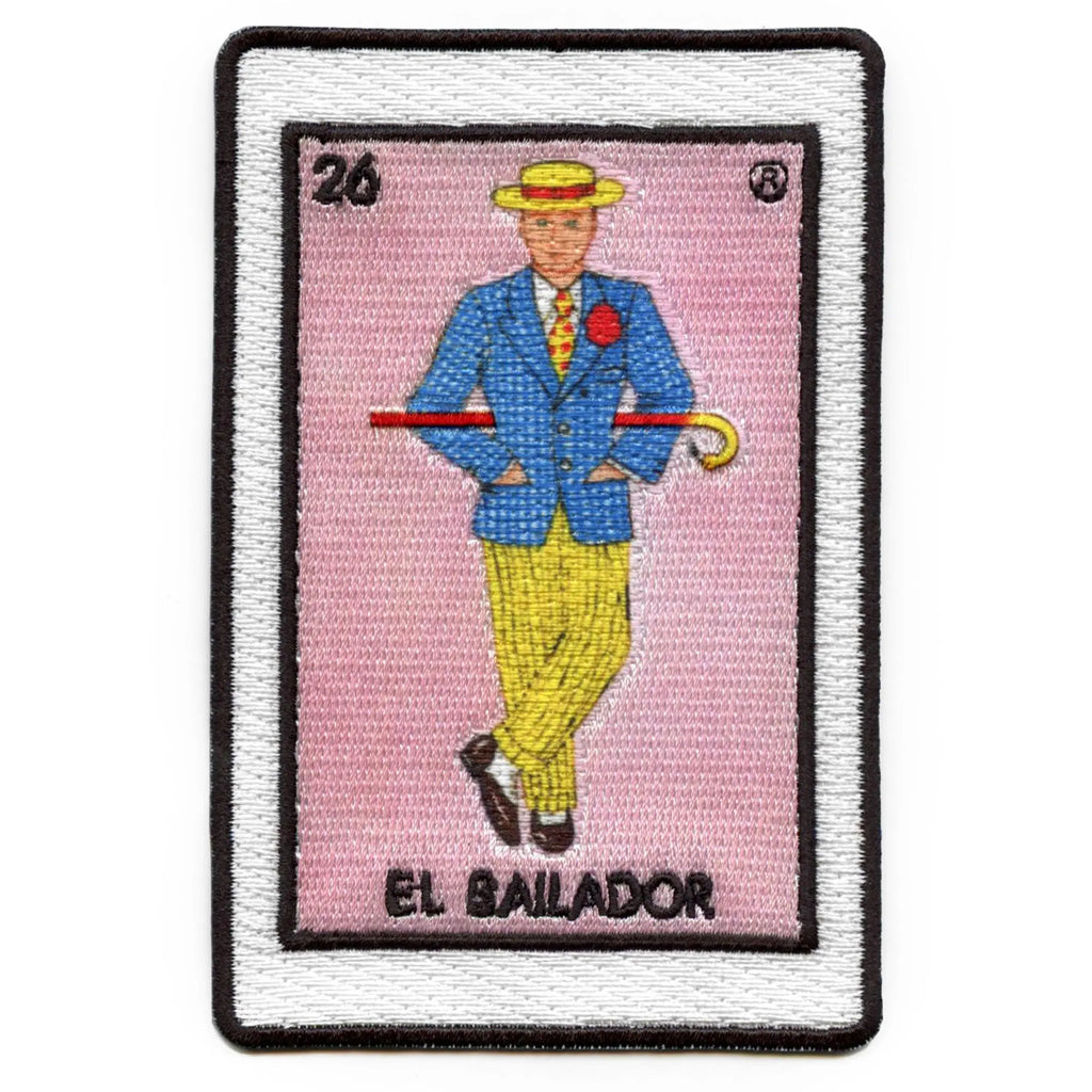Patch El Bailador 26 Dancer Mexican Loteria Card Sublimation Broderie Thermocollant