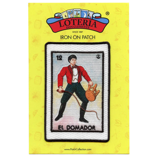 El Domador 12 Patch Tamer Mexican Loteria Card Sublimated Embroidery Iron On