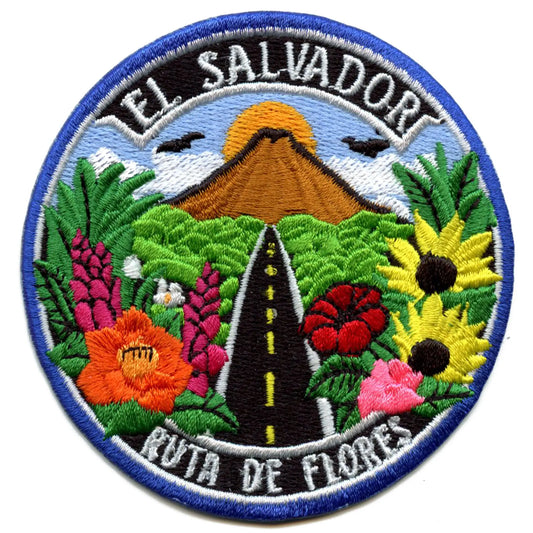 El Salvador Travel Patch Ruta De Flores Embroidered Iron On