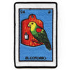 El Cotorro 24 Patch Mexican Loteria Card Sublimated Embroidery Iron On