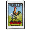 EL Gallo 1 Patch Mexican Loteria Card Sublimated Embroidery Iron On