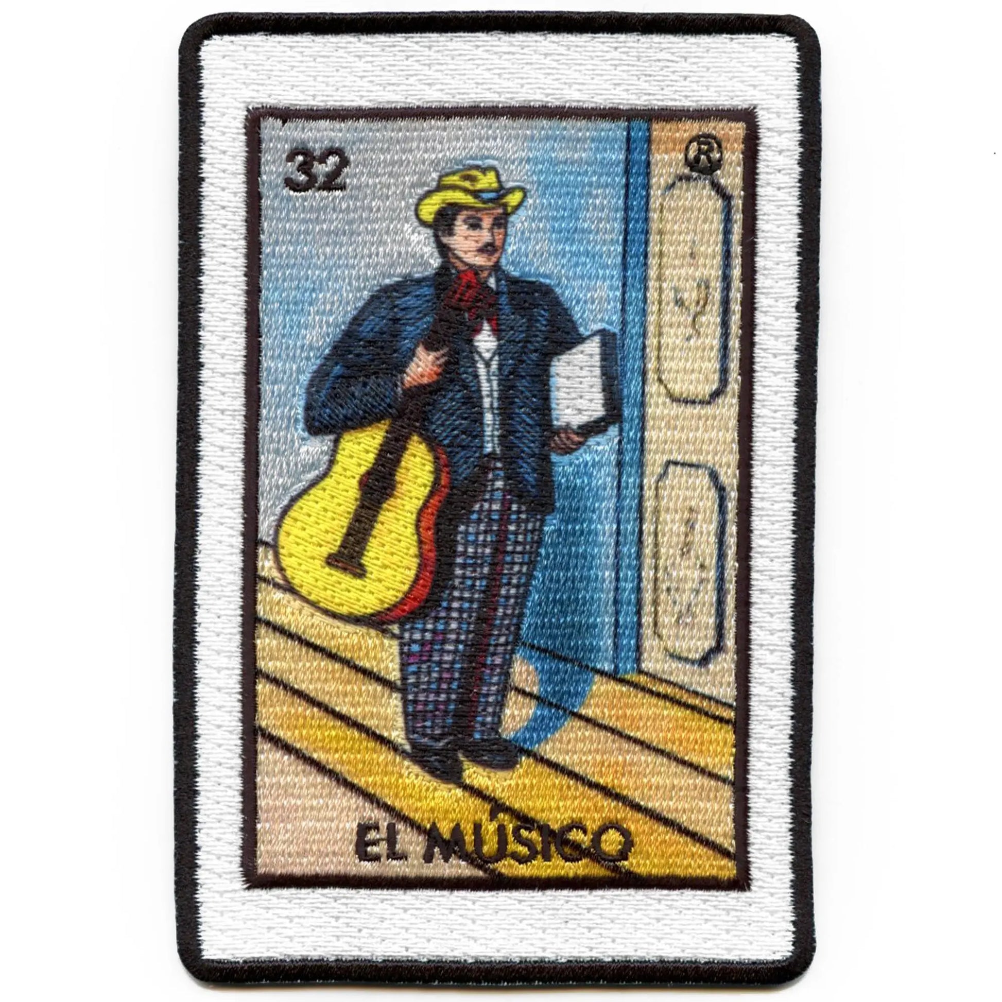 El Musico 32 Patch Mexican Loteria Card Sublimated Embroidery Iron On