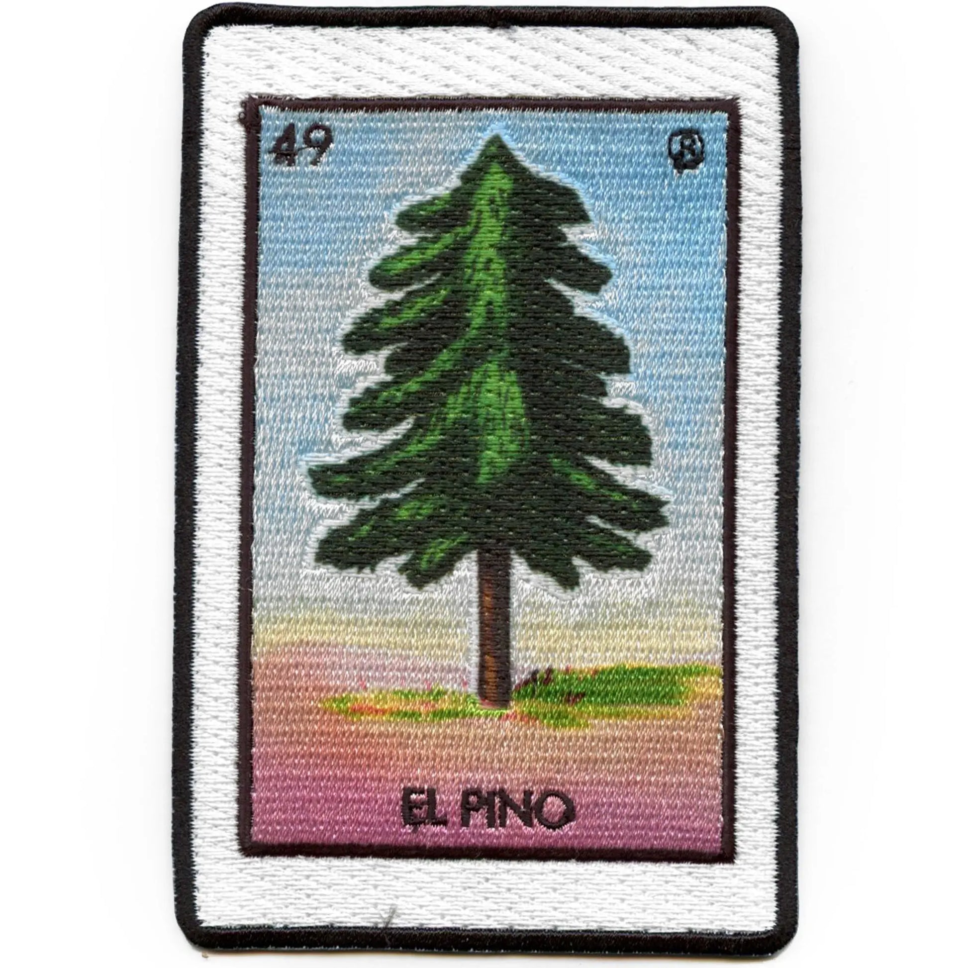 El Pino 49 Patch Mexican Loteria Card Sublimated Embroidery Iron On