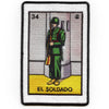 El Soldado 34  Patch Mexican Loteria Card Sublimated Embroidery Iron On