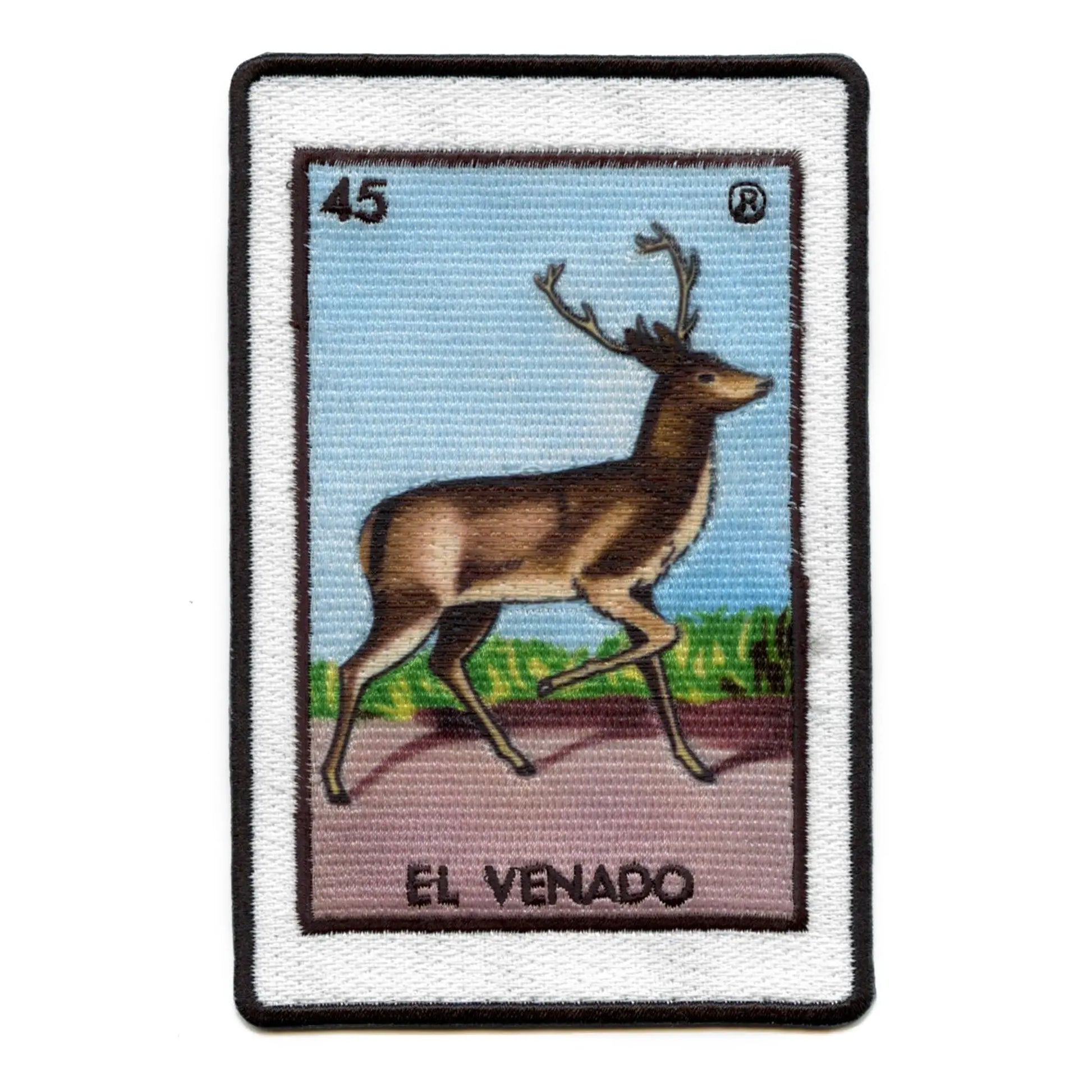 El Venado 45 Patch Mexican Loteria Card Sublimated Embroidery Iron On