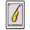 El Violoncello 18 Patch Mexican Loteria Card Sublimated Embroidery Iron On