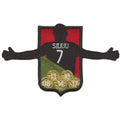 Elite Soccer Player Patch 7 Siuu Celebration Embroidered Iron On