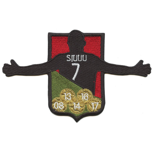 Elite Soccer Player Patch 7 Siuu Celebration Embroidered Iron On