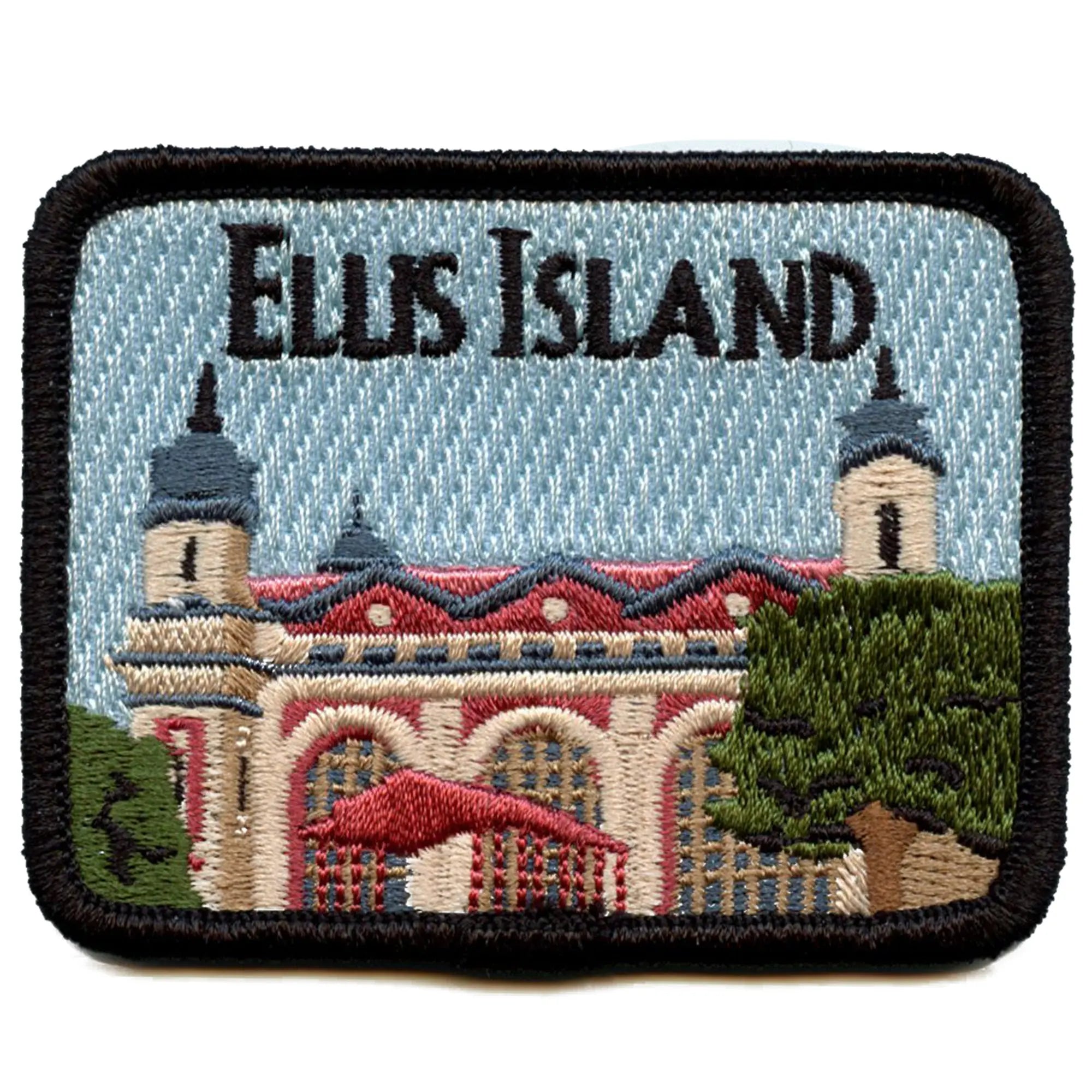 Patch brodé thermocollant Ellis Island Harbor New York Travel