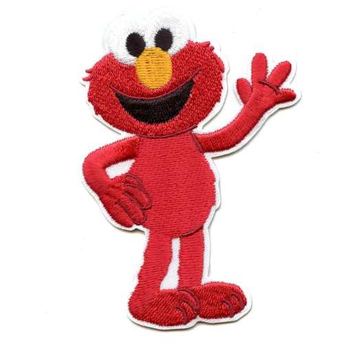 Elmo Full Body Patch 123 Sesame Street Embroidered Iron-On