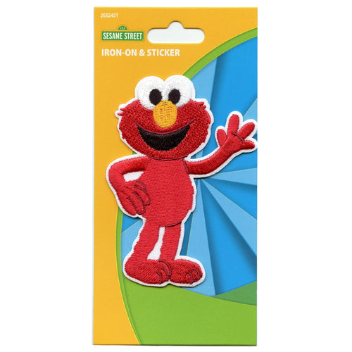 Elmo Full Body Patch 123 Sesame Street Embroidered Iron-On