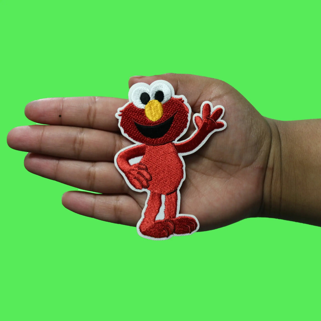 Elmo Full Body Patch 123 Sesame Street Embroidered Iron-On