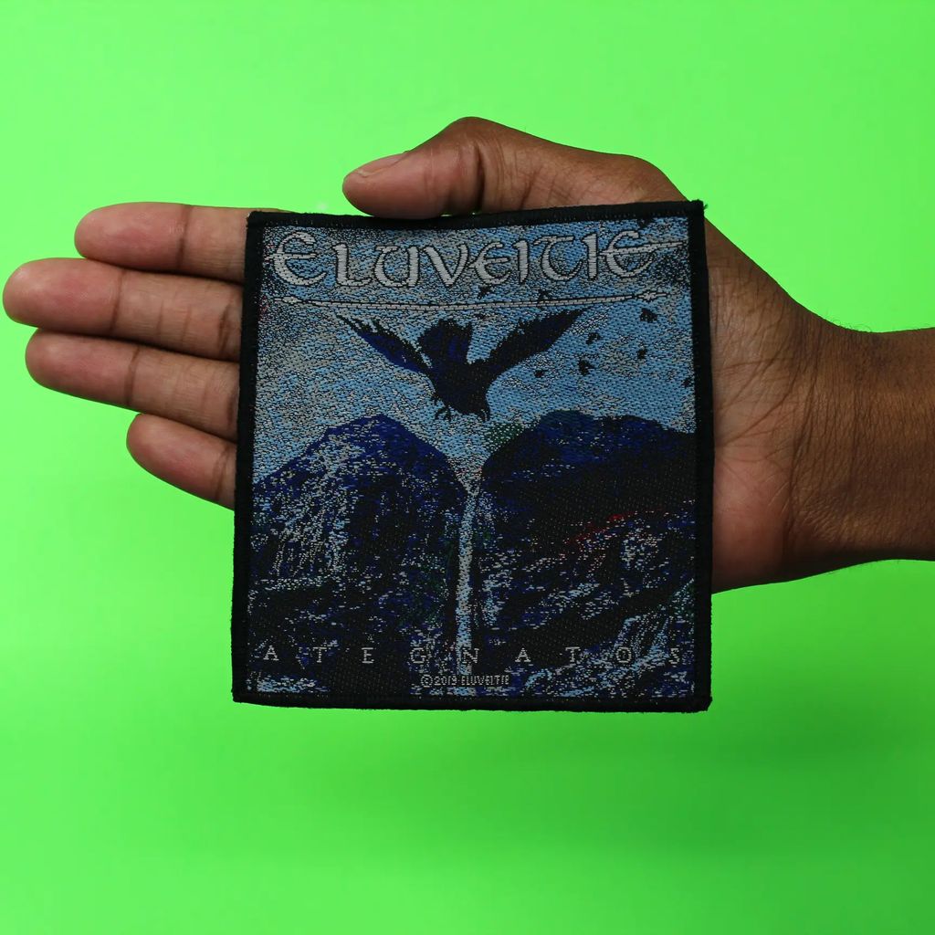 Eluveitie Ategnstos Album Patch Rock Band Woven Iron On