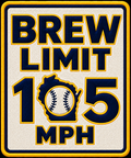 Brew Speed Limit 105 MPH Baseball Patch Freeway Sign Milwaukee