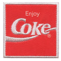 Enjoy Coke Logo Patch Delicious Cold Beverage Embroidered Iron On