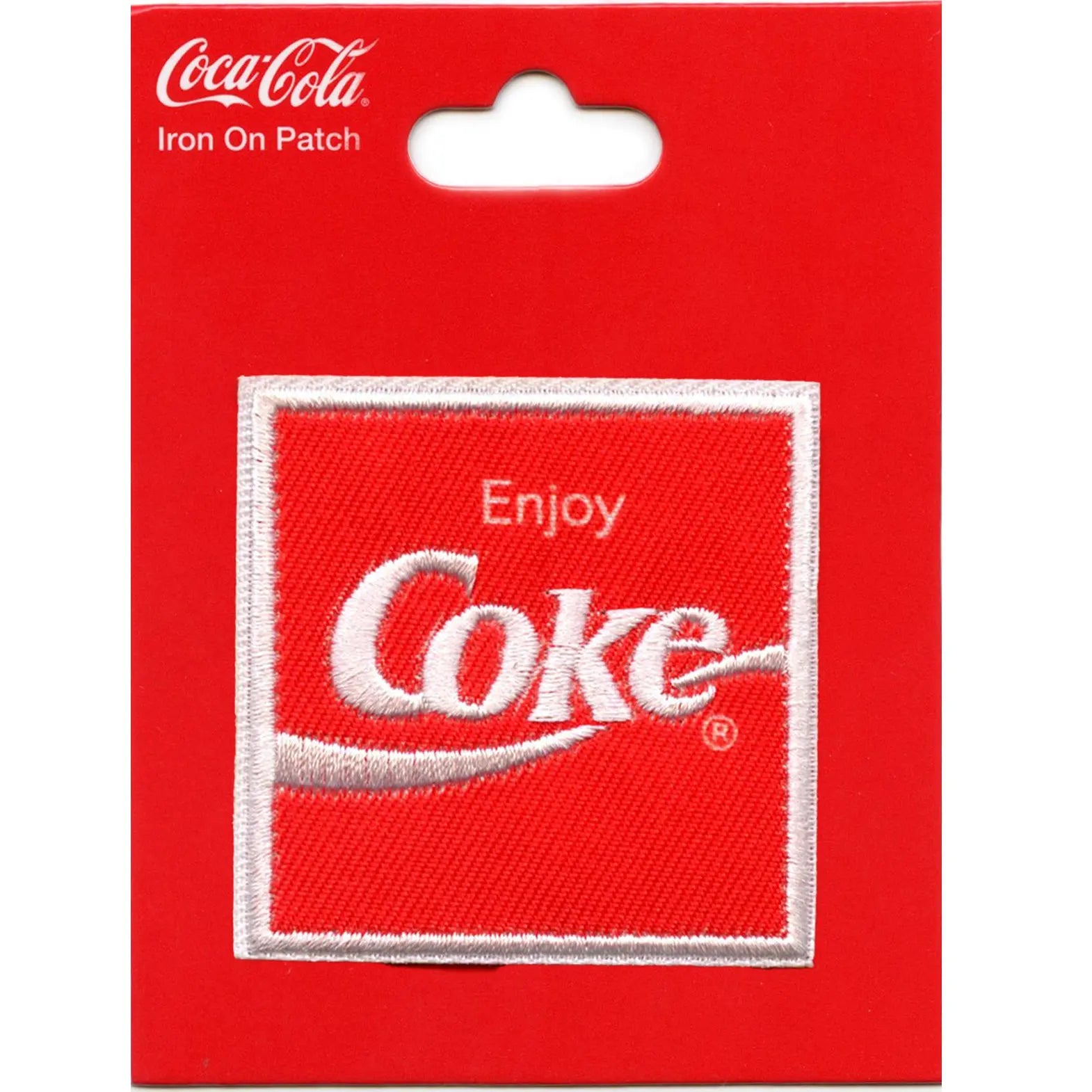 Enjoy Coke Logo Patch Delicious Cold Beverage Embroidered Iron On