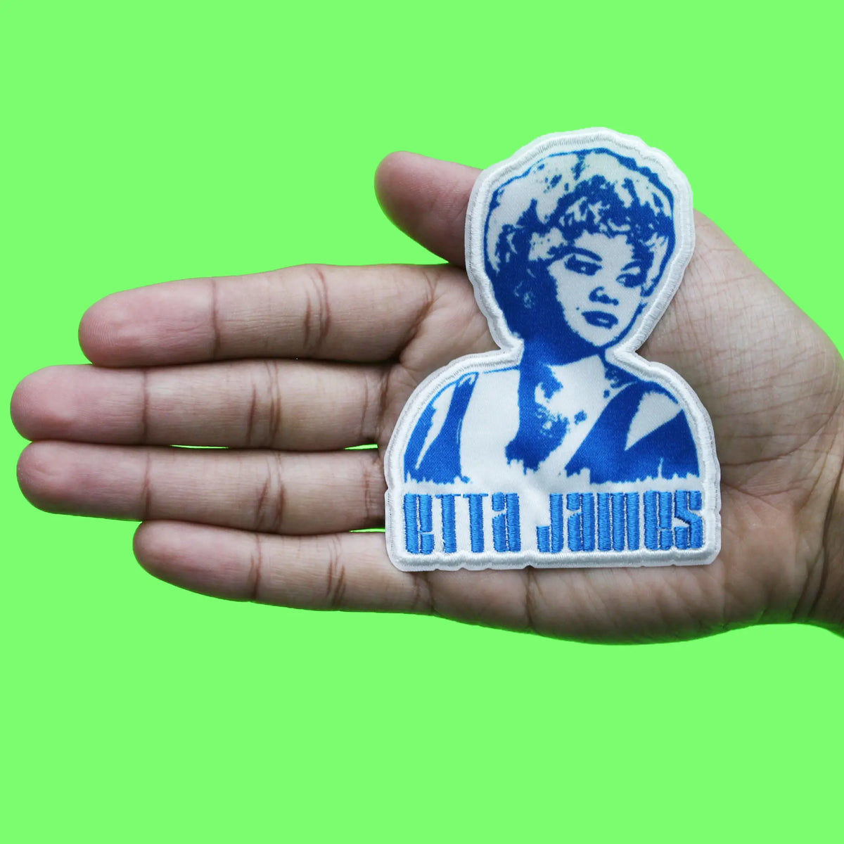 Etta James Stencil Patch Singer Songwriter Portrait Iron On – Patch ...