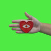 Evil Eye Heart Patch Spiritual Gold Ojo Embroidered Iron On