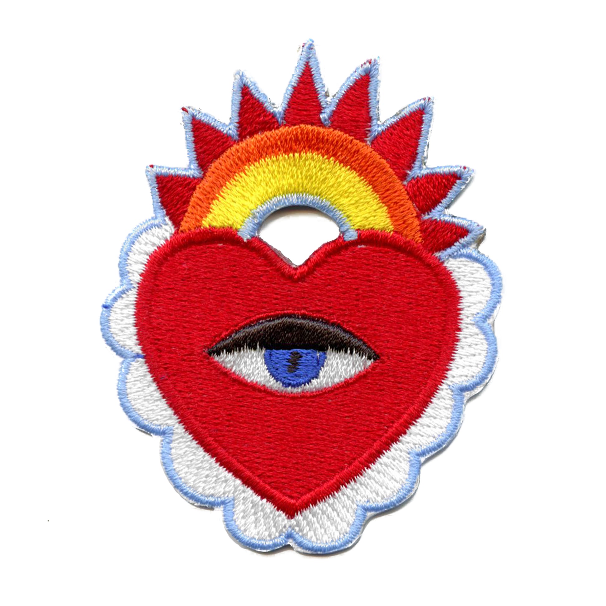 Evil Eye Sun In Sky Patch Spiritual Karma Embroidered Iron On – Patch  Collection