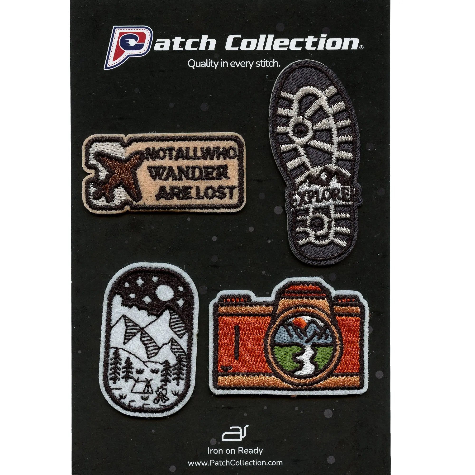 Explorer Mini Set Patch Travel Camping Souvenir Embroidered Iron On