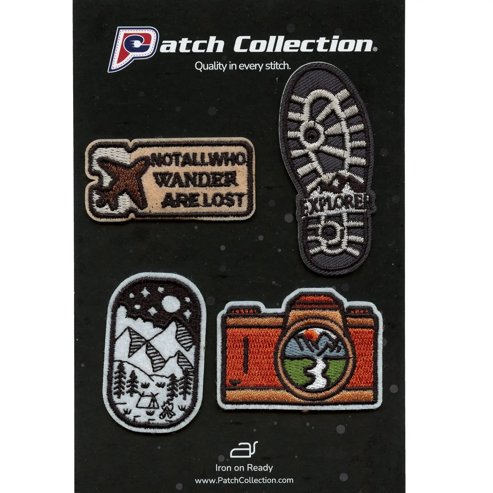Explorer Mini Set Patch Travel Camping Souvenir Embroidered Iron On