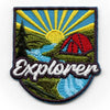 Explorer Outdoor Experience Badge Patch Travel Nature Vacation Embroidered Iron On
