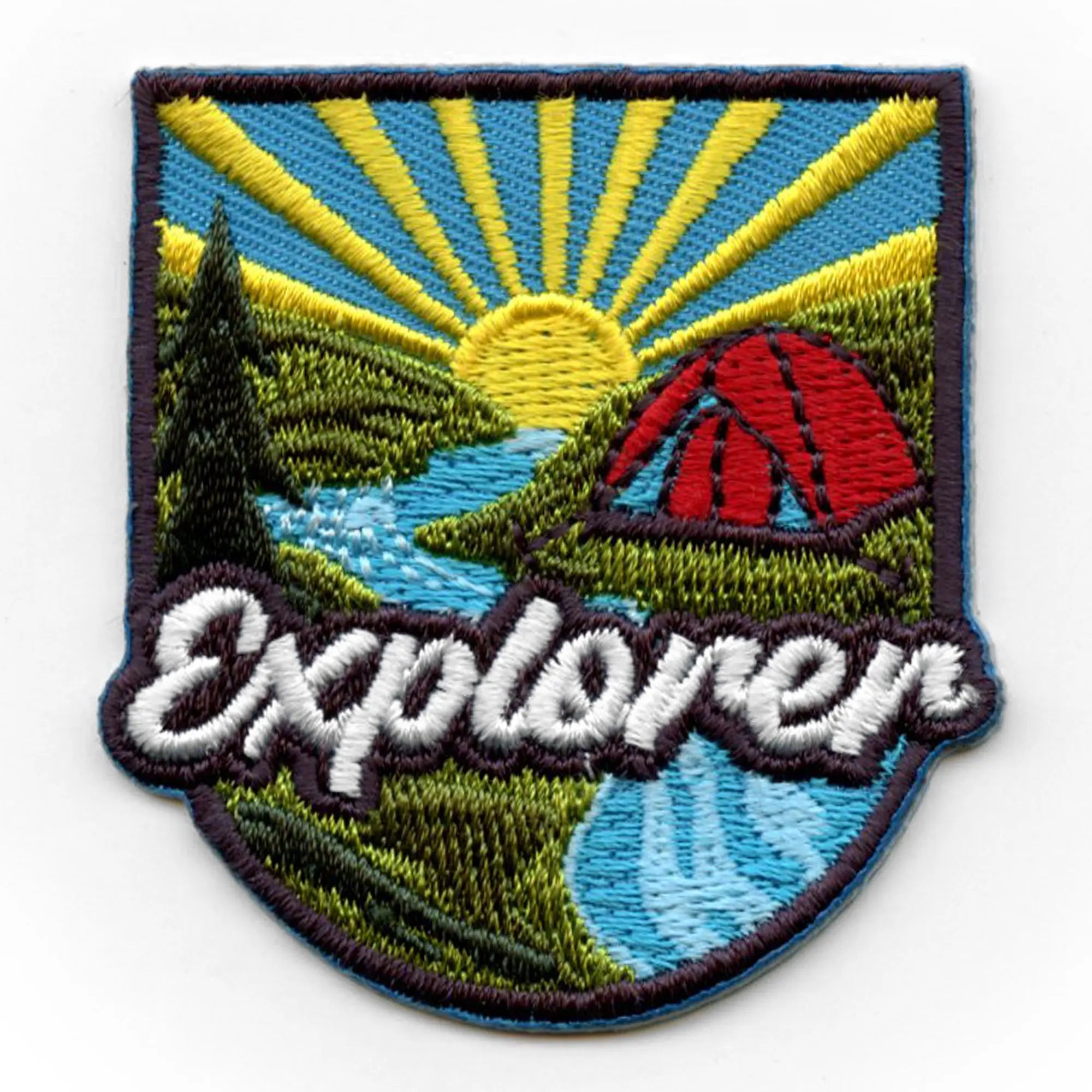 Explorer Outdoor Experience Badge Patch Travel Nature Vacation Embroidered Iron On