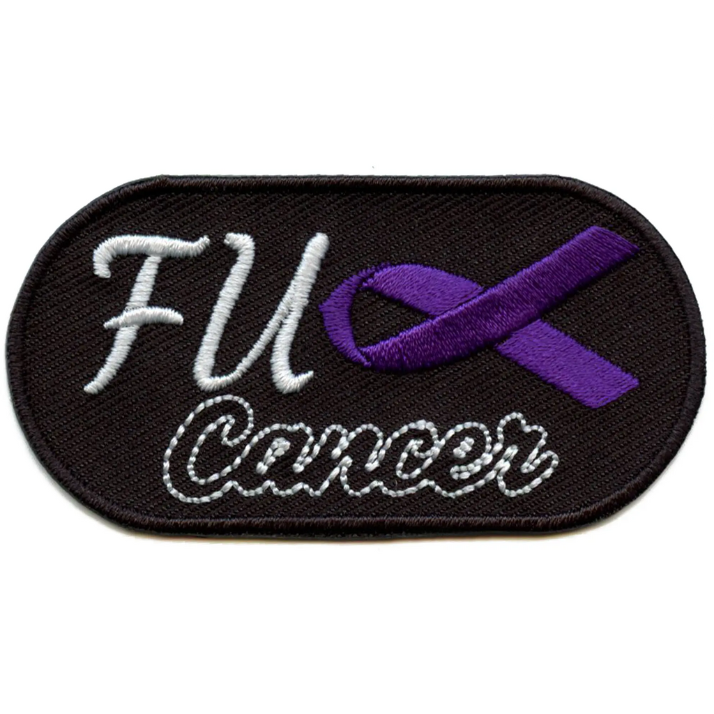 F*ck Cancer Awareness Patch Health Care Aid Embroidered Iron On