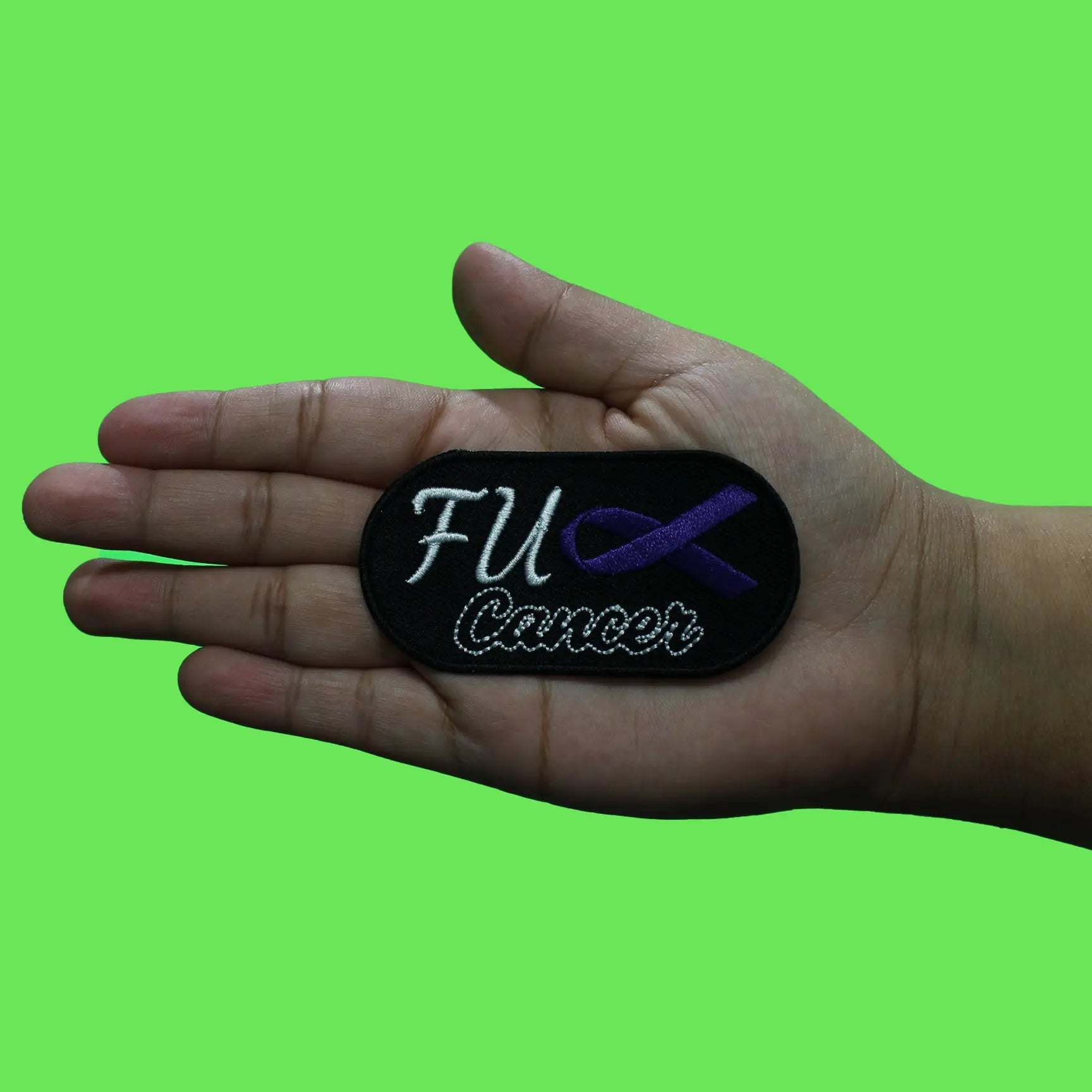 F*ck Cancer Awareness Patch Health Care Aid Embroidered Iron On