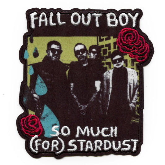 Fall Out Boy Roses Patch So Much For Stardust Embroidered Iron On