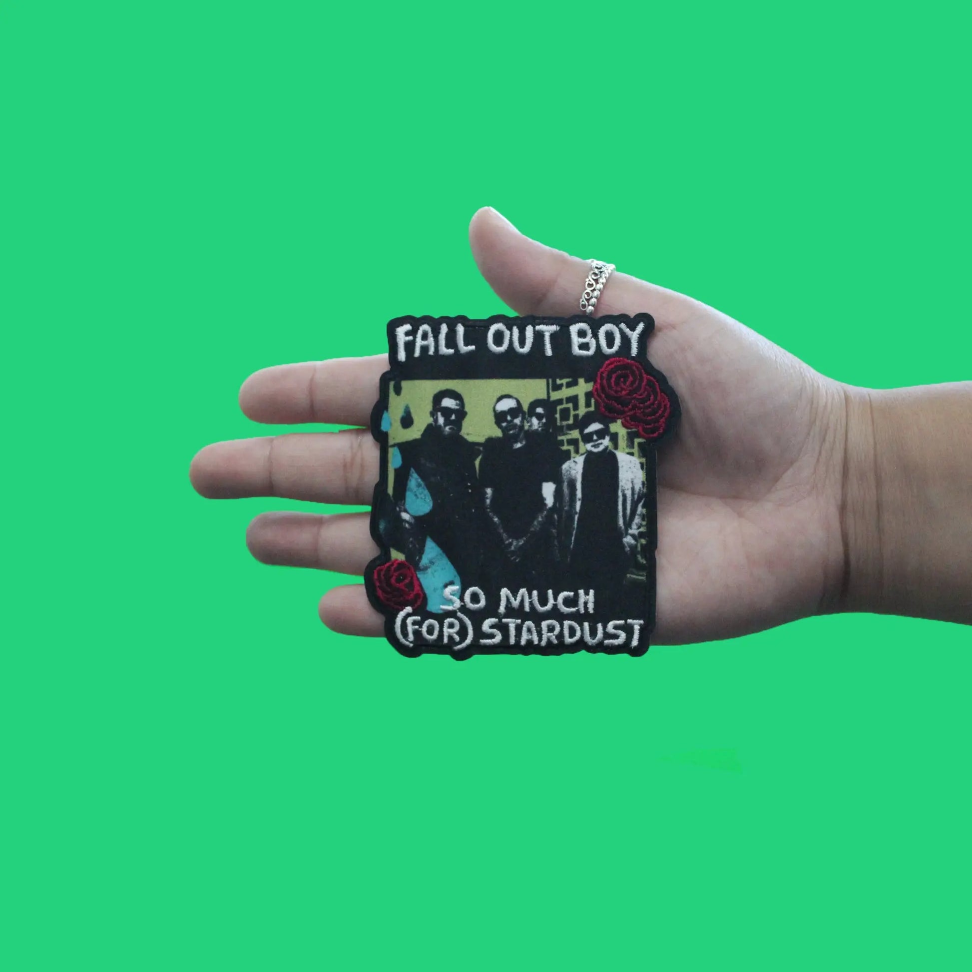 Fall Out Boy Roses Patch So Much For Stardust Embroidered Iron On