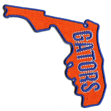 Florida Gators State Patch Travel Script Souvenir Embroidered Iron On