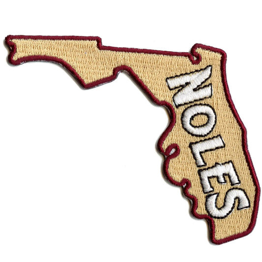 Florida State Script Patch School Travel Souvenir Embroidered Iron On