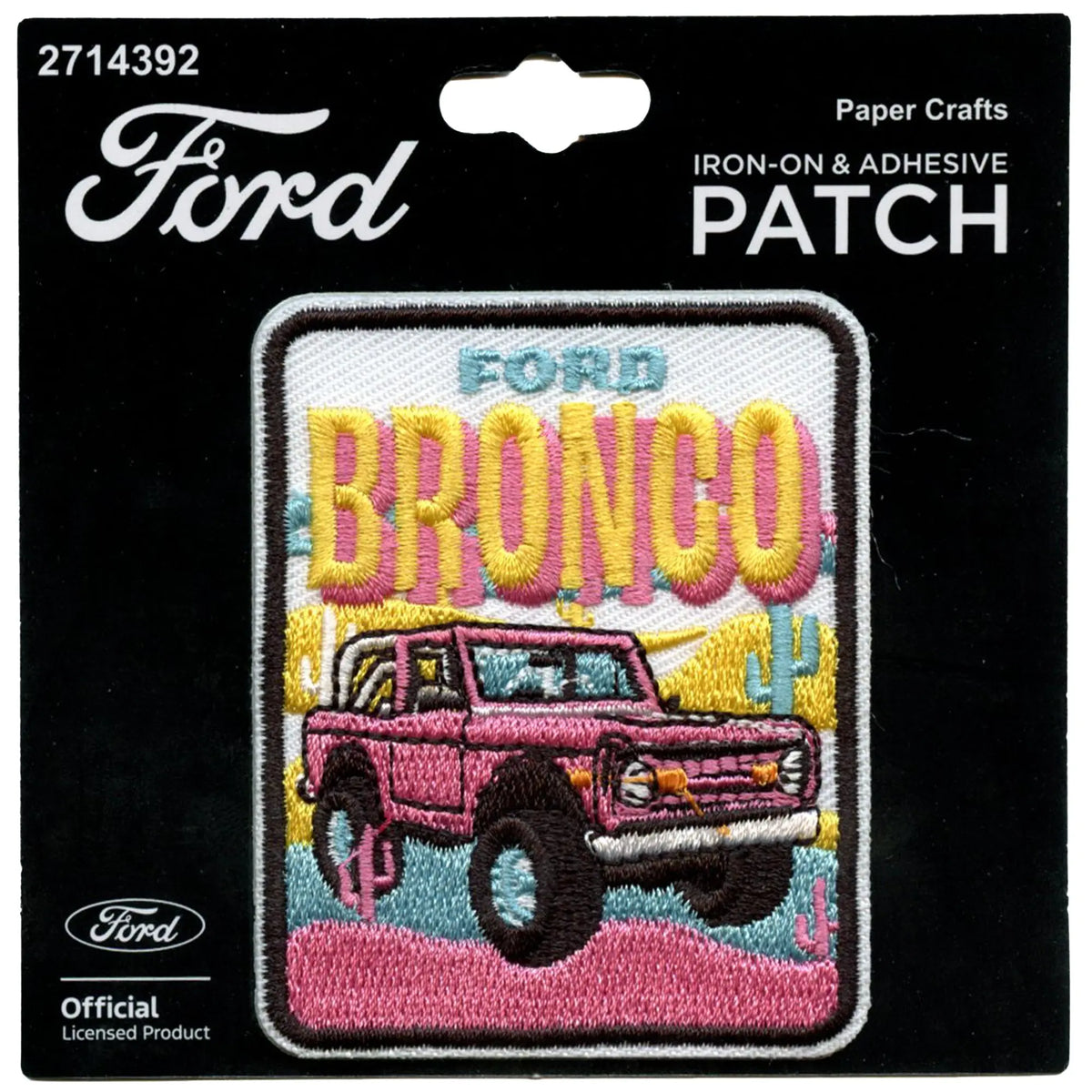 Ford Bronco Car Patch American Automotive Souvenir Embroidered Iron On