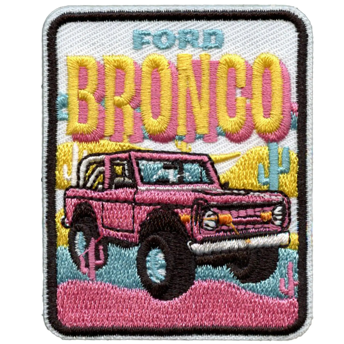 Ford Bronco Car Patch American Automotive Souvenir Embroidered Iron On