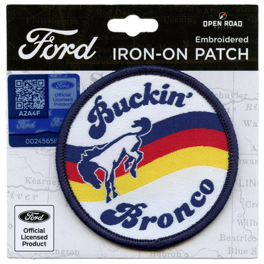Ford Bucking Bronco Patch American Automotive Company Embroidered Iron On
